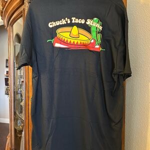 *NWOT* GOAT USA Black “Chuck’s Taco Stand” t-shirt - BRAND NEW NEVER WORN